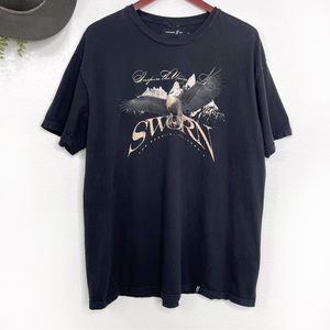 SWORN US Inspire the Universe mens black tee‎